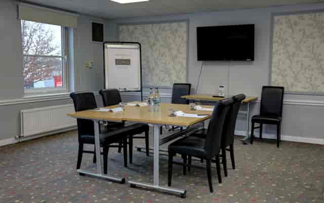 Boardroom meeting room at Regency Hotel Solihull for business strategy sessions.