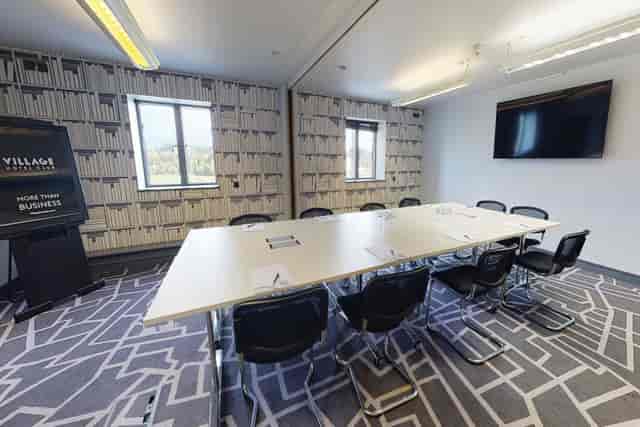 Boardroom-style meeting room with AV for strategy sessions and corporate events in Solihull.