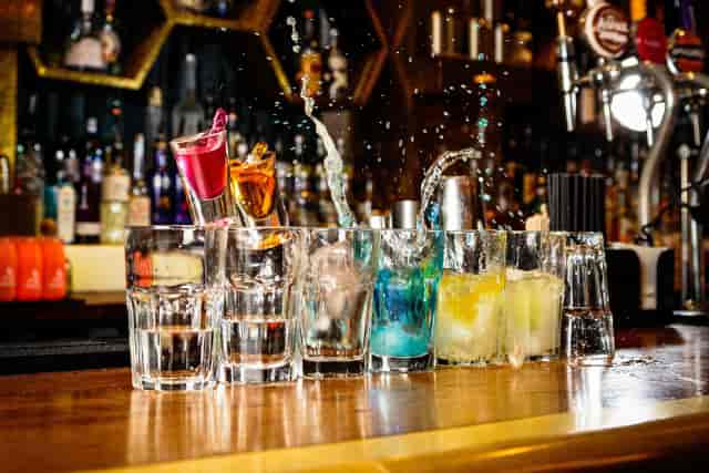 High-energy beverage activation at Revolution Bar, ideal for corporate networking and awards galas.