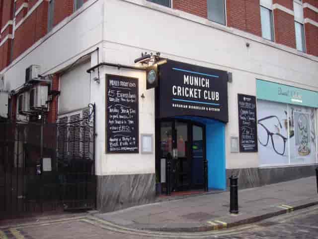 Munich Cricket Club front bar, casual venue for team-building happy hours and corporate mixers.