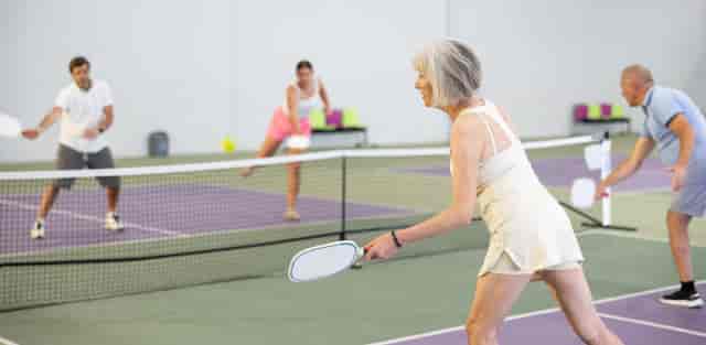 Pickleball court at Maidstone Leisure Centre for corporate team-building and wellness events.