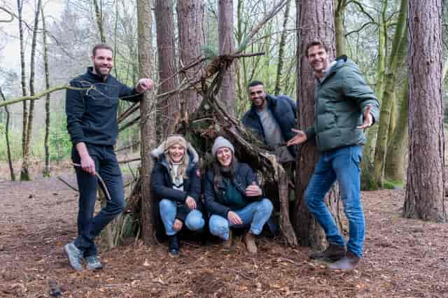 Team building at Maulden Suite, Woburn Forest: outdoor collaborative problem-solving event.