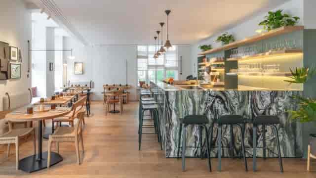 Private Room in Southwick: sophisticated corporate reception venue with bar and dining seating.