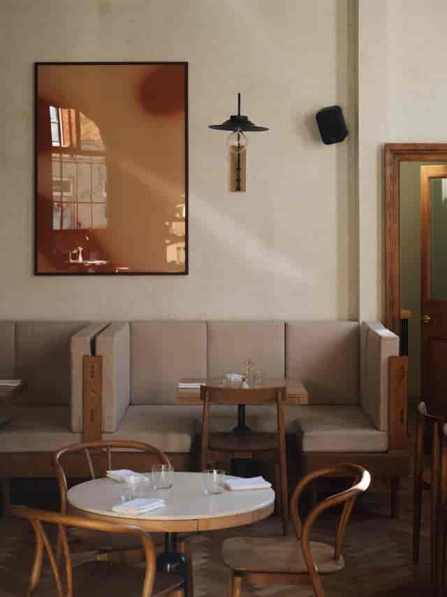 Intimate Morchella wine bar meeting space for private corporate events and networking.