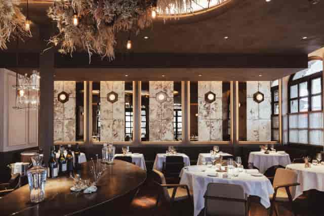 ROMA Room at Briciole: Moody, upscale venue for executive dinners and networking events.