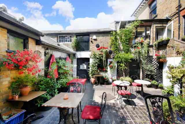The Bistro at Imperial Arms: charming courtyard for intimate networking and event receptions.