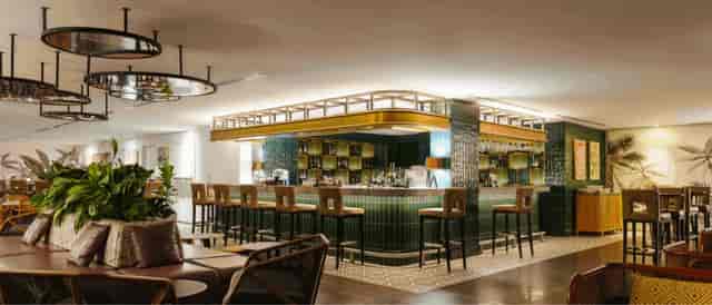 Sophisticated hotel bar at The Banc for networking receptions and VIP events.