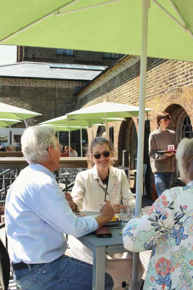 Cafe Terrace at Quentin Blake Centre: Outdoor networking space with al fresco seating.