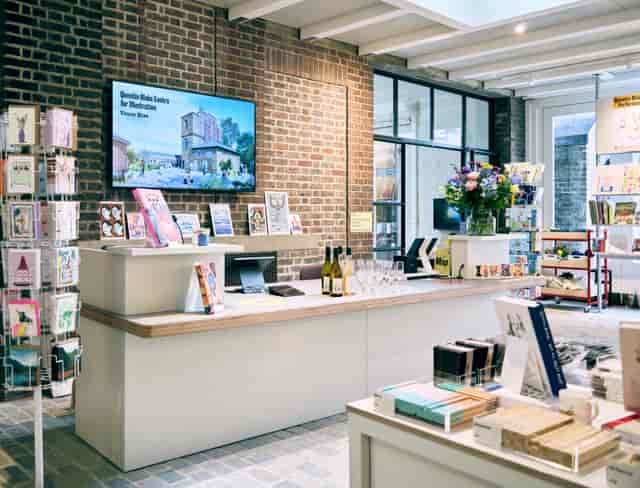 Industrial foyer at Quentin Blake Centre for Illustration for corporate events and registration.