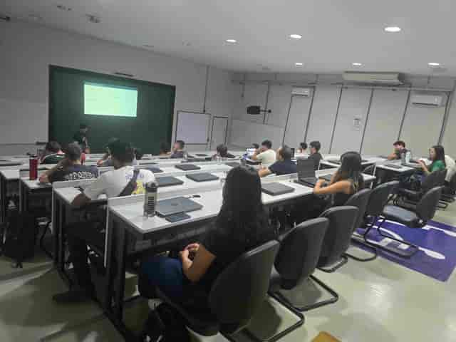 EFI training lecture theatre with tiered tables for educational seminars and workshops.