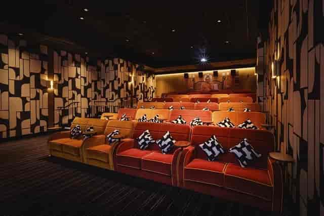 Luxury private cinema at The Whiteley for corporate screenings and VIP presentations.