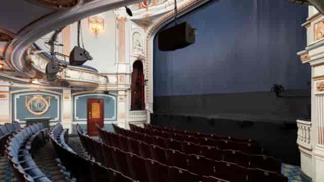 Ambassadors Theatre interior: classic architectural venue for corporate keynote and plenary events.
