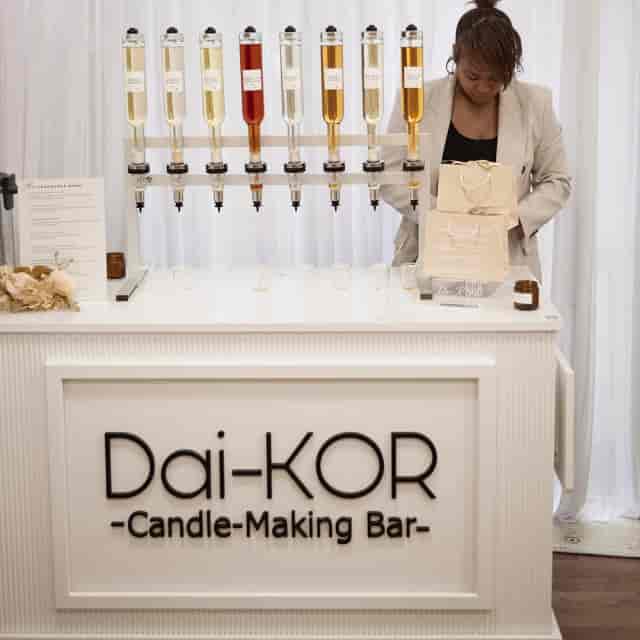 High-end interactive fragrance bar at Whole Studio for luxury corporate events and brand launches.