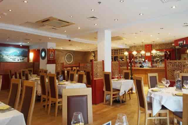 Main Restaurant at The Whippet Inn with formal settings for corporate dinners and networking events.