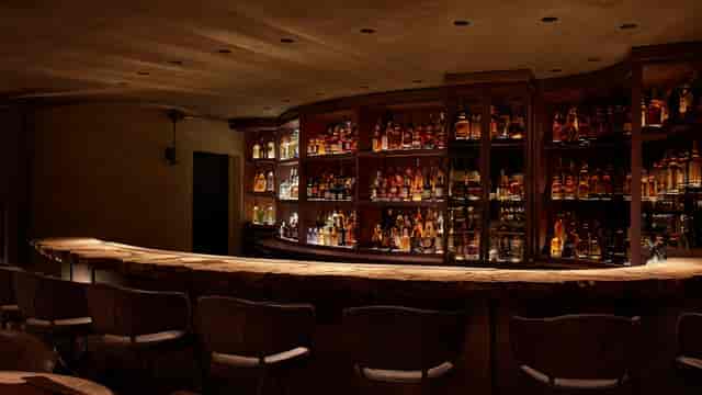 Luxury gin lounge in Bonds Mayfair for VIP receptions and corporate networking events.