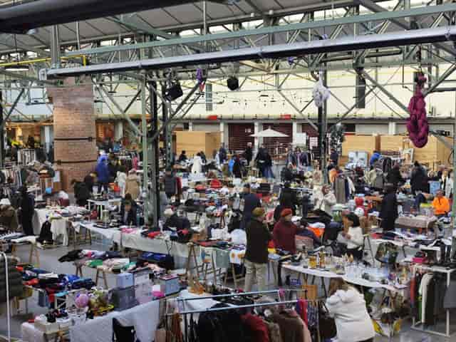 Gare Maritime food market with industrial decor for pop-up events and catering.