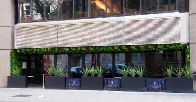Hudson's House outdoor venue for corporate happy hour and al fresco reception.