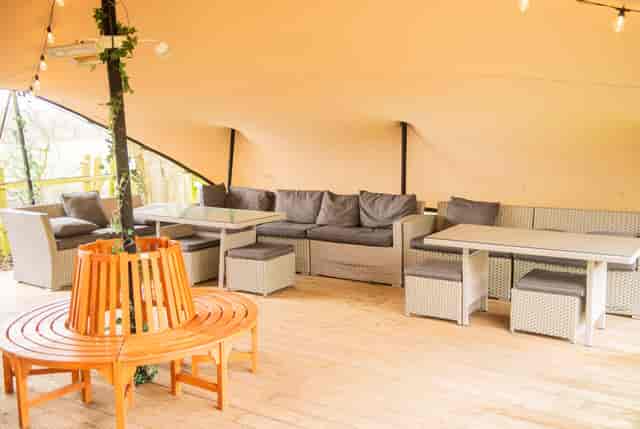South Downs Suite outdoor lounge seating for professional corporate breakout sessions.