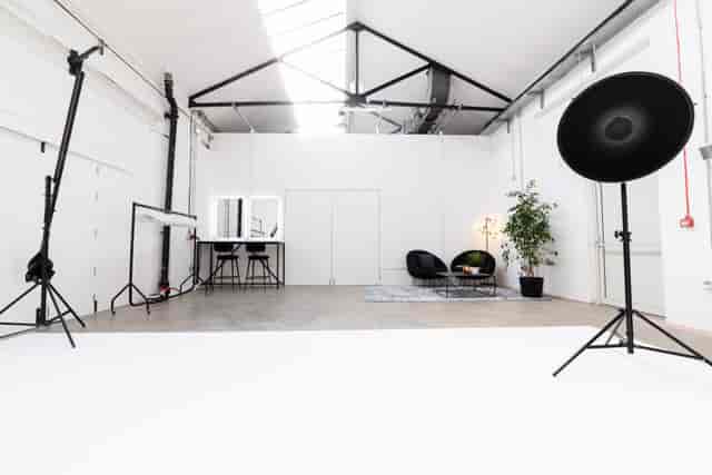 Industrial studio space at Qube Acton for brand activations and creative meetings.