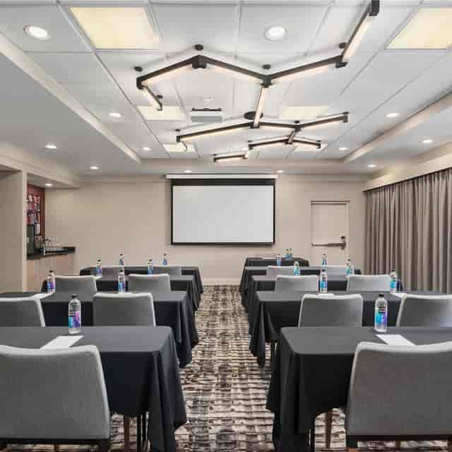 Arcadia Room at Mermaid Waters Hotel: classroom-style corporate workshop and training space.
