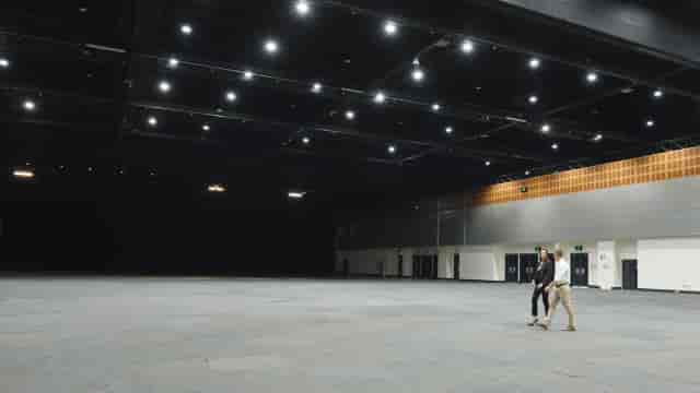 Gold Coast Convention Centre exhibition hall: high-clearance blank-canvas venue for trade shows.