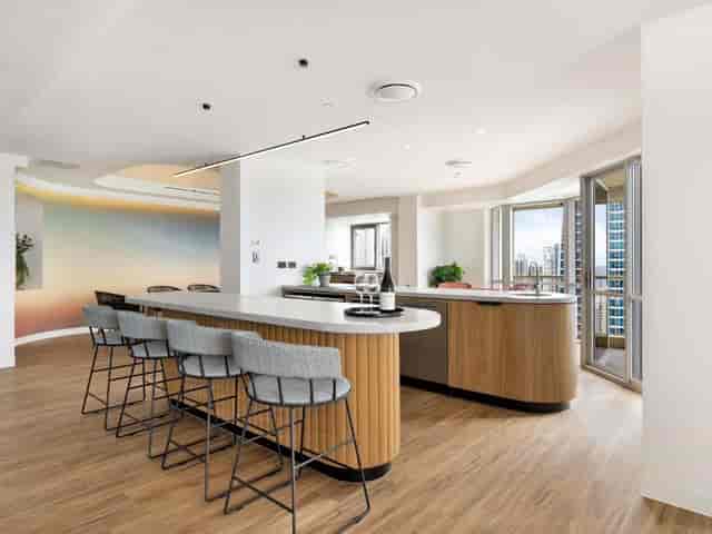 Surfers Room at Novotel Surfers Paradise with city views for networking and cocktail events.