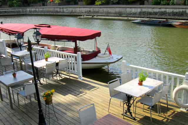 The River Room at The Folly: scenic riverside venue for networking and small events.