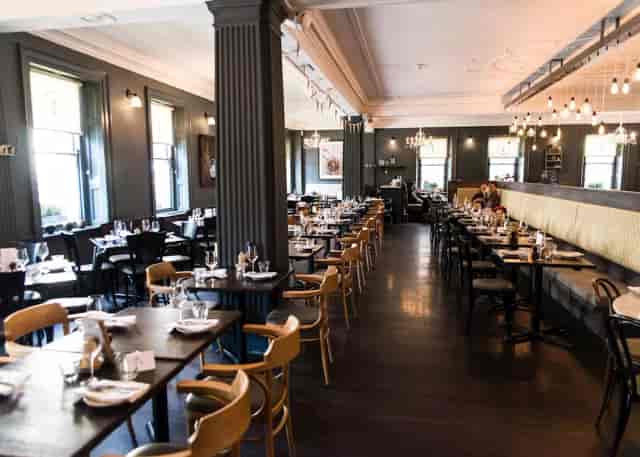 Brasserie Blanc Oxford restaurant venue for private events with sophisticated banquette seating.