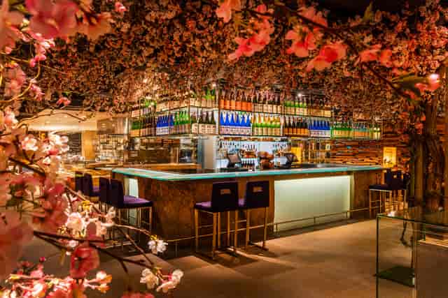 KIBOU Oxford venue with floral installations for immersive cocktail receptions and brand events.