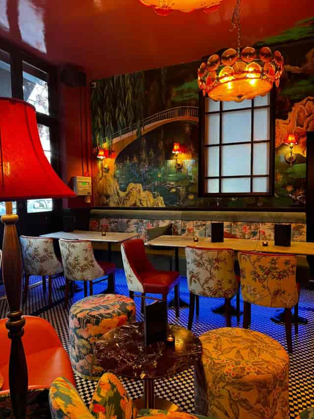Conservatory at KIBOU Oxford: atmospheric breakout space for networking and VIP hospitality events.