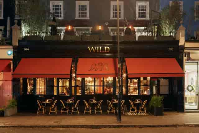 Wild Notting Hill venue with sidewalk seating for private events and networking receptions.