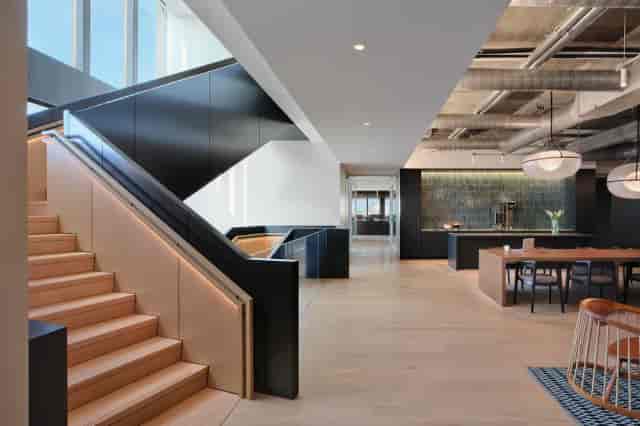 Edward Walters Suite at The Cut & Craft: modern event space for corporate mixers and cocktails.