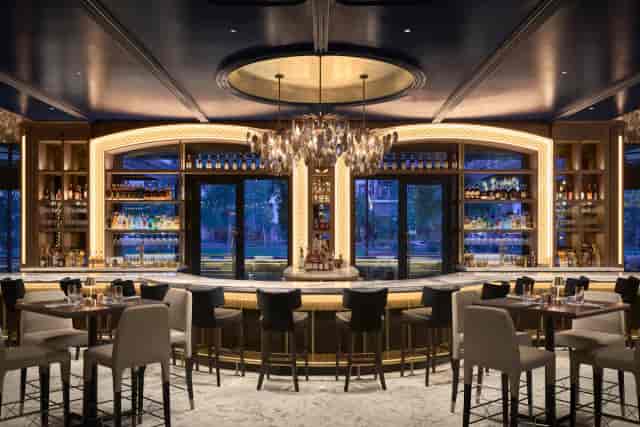 Sam's Chop House bar for VIP cocktail hours and corporate networking events.