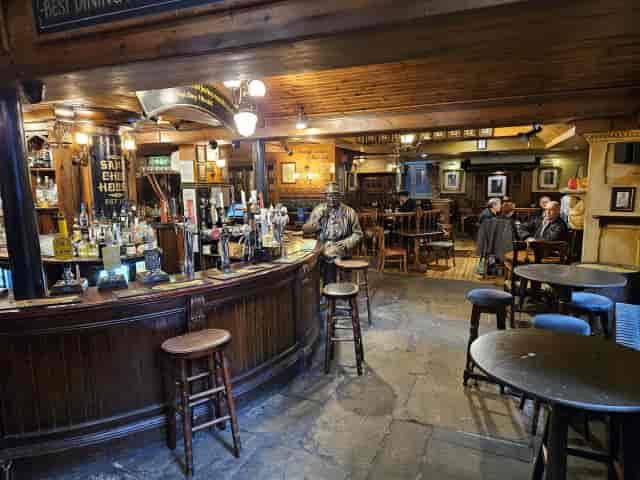 The Back Room at Sam's Chop House: intimate networking reception venue with historic charm.