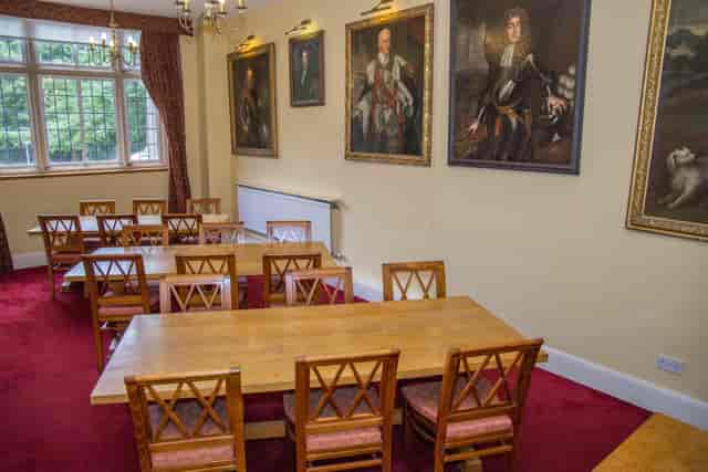 St Edmund Hall Old Dining Hall: heritage boardroom for academic meetings and formal events.