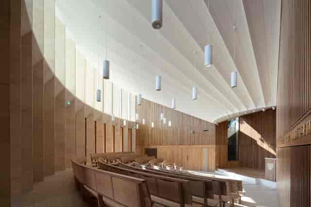Sultan Nazrin Shah Centre auditorium with wooden interior for academic symposiums and lectures.
