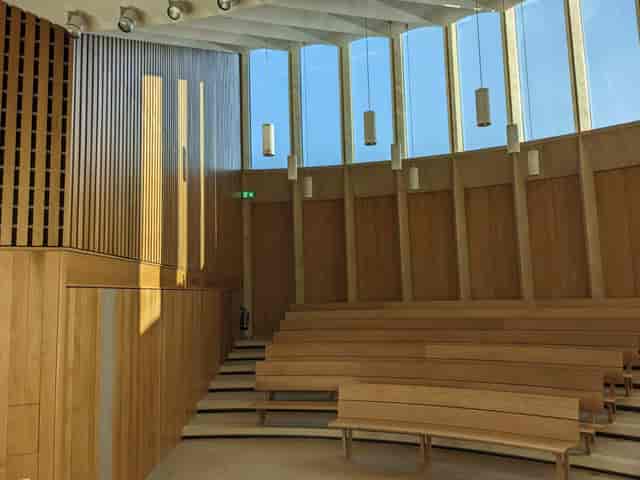 Modern Sultan Nazrin Shah Centre auditorium for academic lectures and professional presentations.