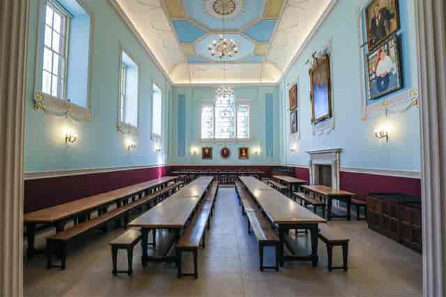 Main Dining Hall, Worcester College: historic banquet venue for formal academic events.