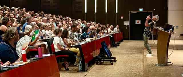 Mary Ogilvie Lecture Theatre plenary session, amphitheater style for conference and event venue.
