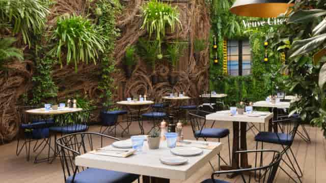 Hotel Sardinero Madrid East Terrace for intimate outdoor networking reception and corporate events.