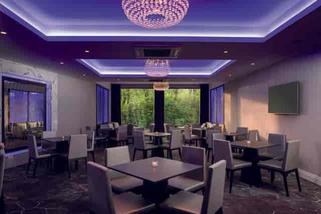 Jasmine Suite at Dalmeny Park House Hotel: Modern event space for corporate networking and meetings.