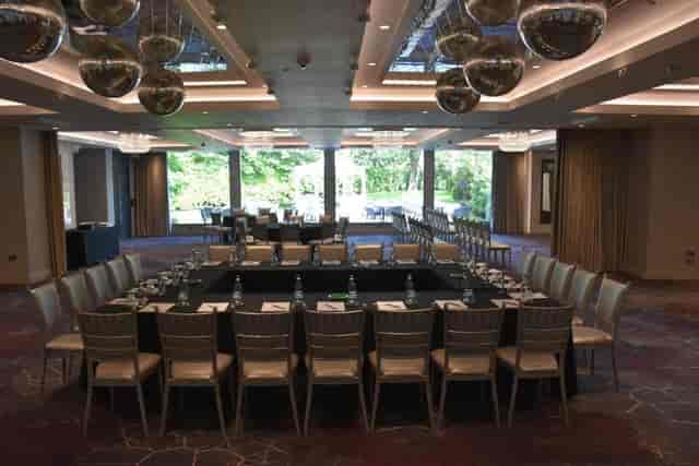 Rose Suite boardroom at Dalmeny Park House Hotel for corporate meetings and event hire.