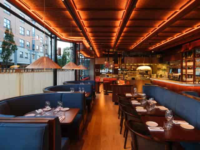 The Barbary Notting Hill booth seating for corporate dinners and networking events.