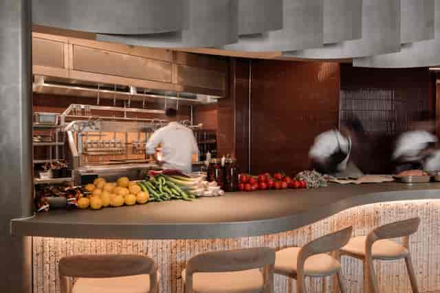 Preto Queensway open kitchen for VIP culinary events and interactive networking.