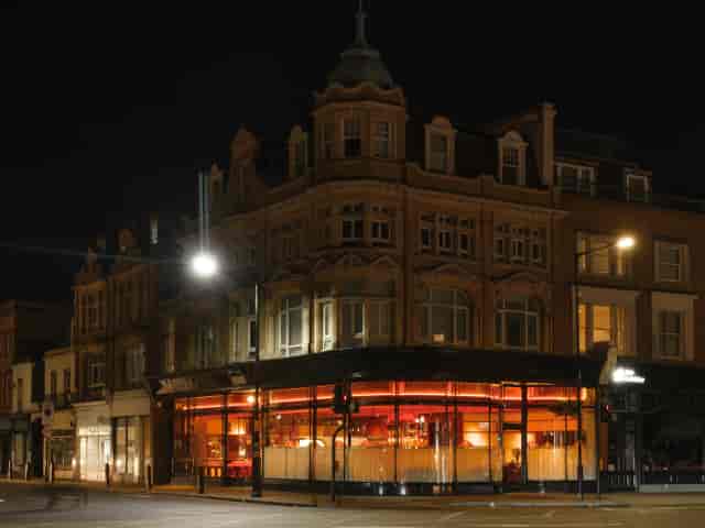 The Barbary Notting Hill corner venue: warm interior for evening receptions and networking events.