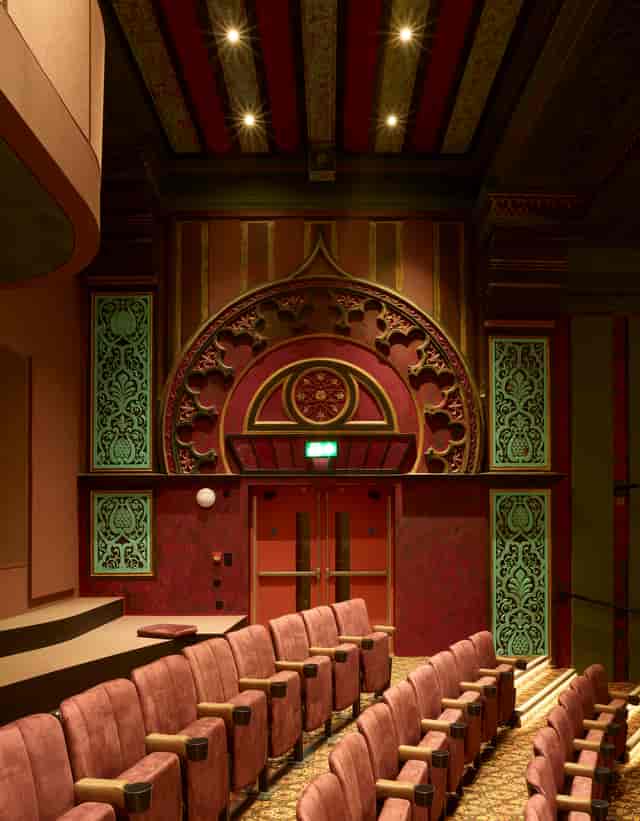 Heritage-style entrance at Walthamstow Studio 1, ideal for gala or themed event venue hire.
