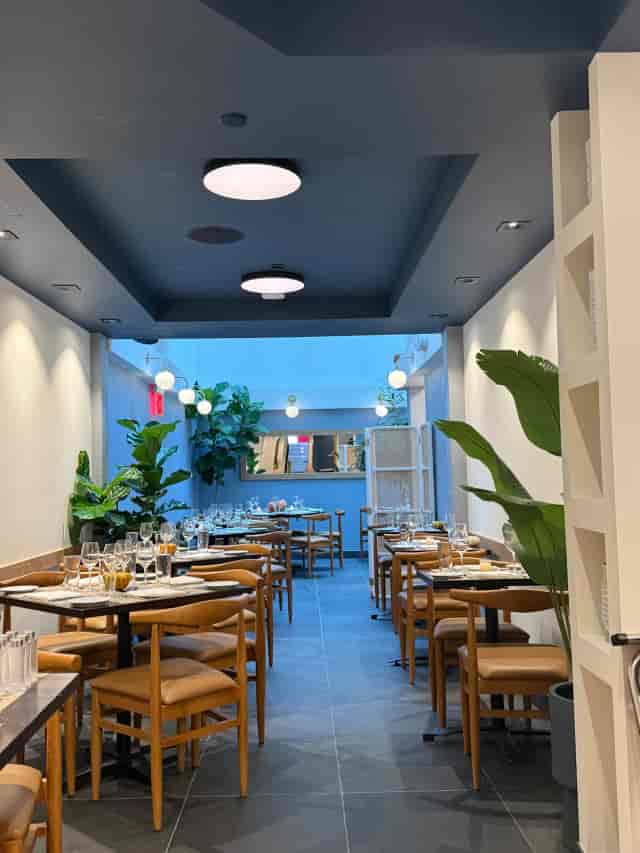 Aquavit restaurant buyout: elegant contemporary space for corporate dinner and networking events.