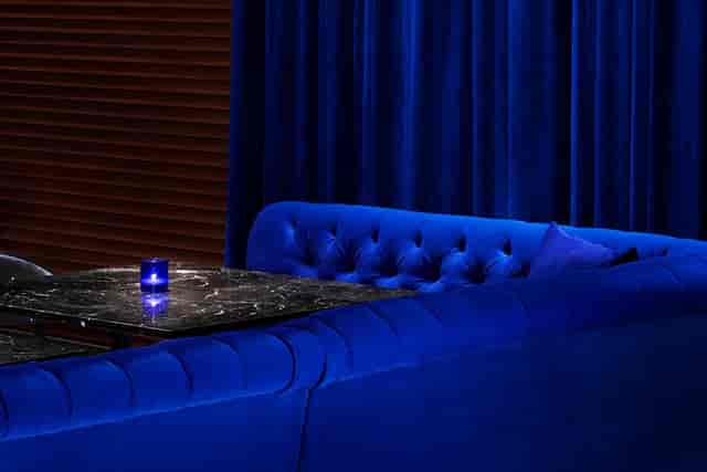 701WEST at The Times Square EDITION: VIP breakout session with marble table and luxury event decor.