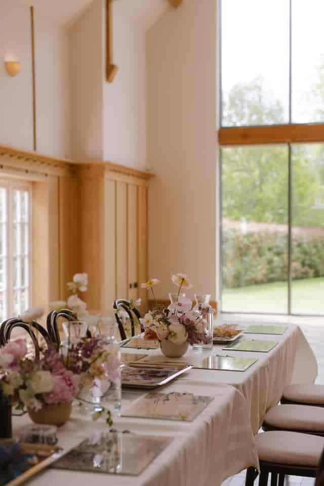 Dockenfield Hall with natural light, perfect for sophisticated social gatherings or board meetings.
