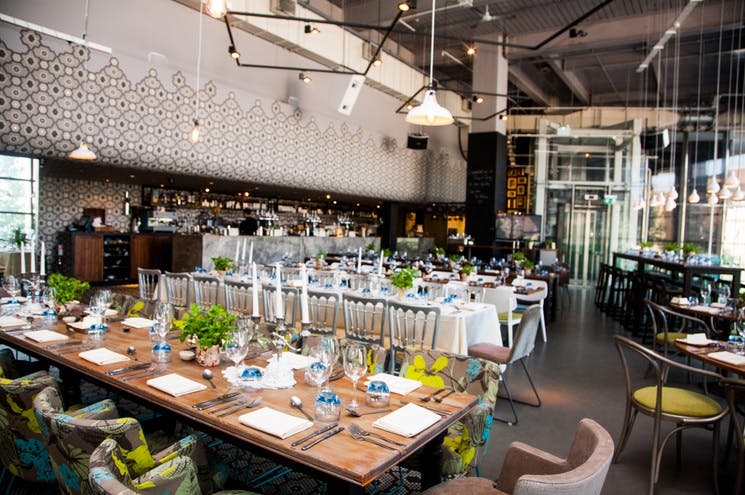 Elegant restaurant setup at The Drift Bar, perfect for corporate events and social gatherings.